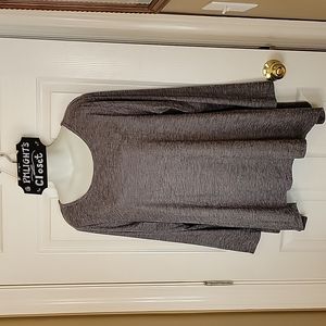 Hannah XL Gray Tunic Long Sleeve